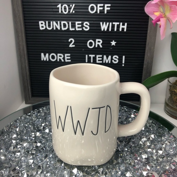 🙏🏼 New Rae Dunn WWJD - What Would Jesus Do? Mug - Picture 2 of 8